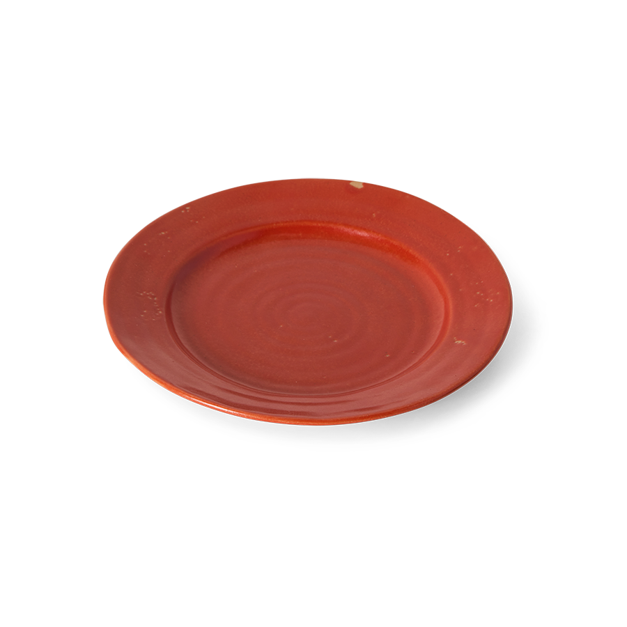 Farmhouse ceramics hliðardiskur - red