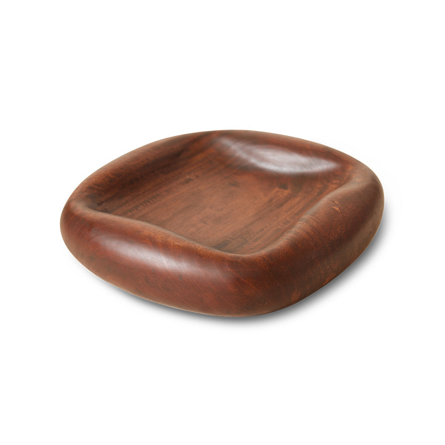 Wooden fruit bowl