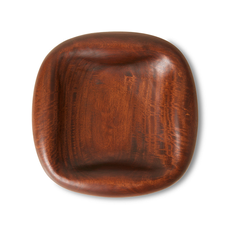 Wooden fruit bowl