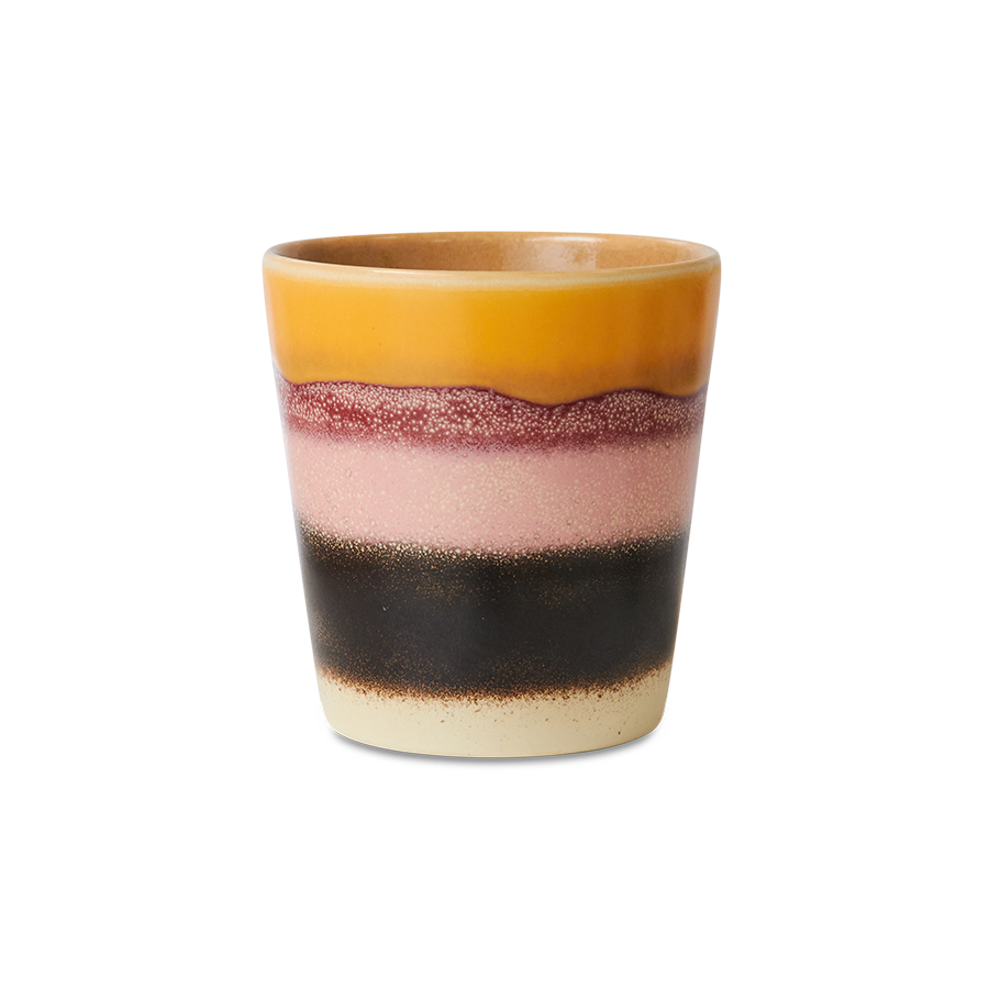 70's keramík bolli - sunset