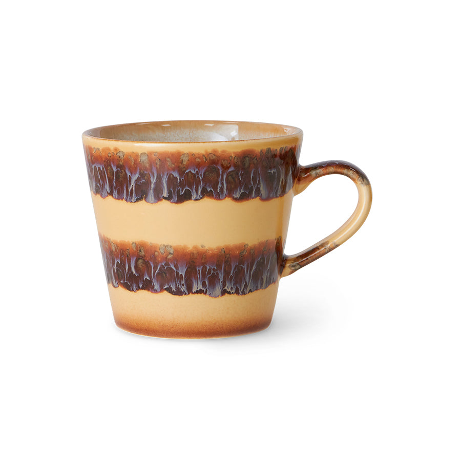 70's keramík cappuccino bolli - cliffs