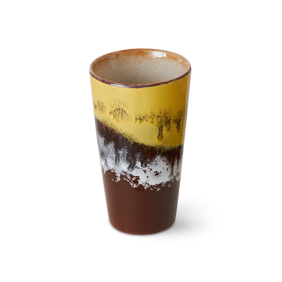 70's keramík latte bolli - creek