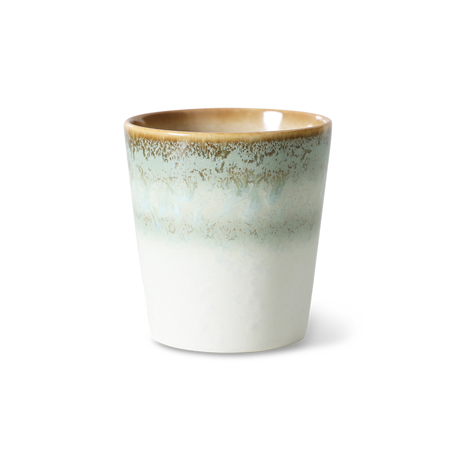 70's keramík bolli - petal
