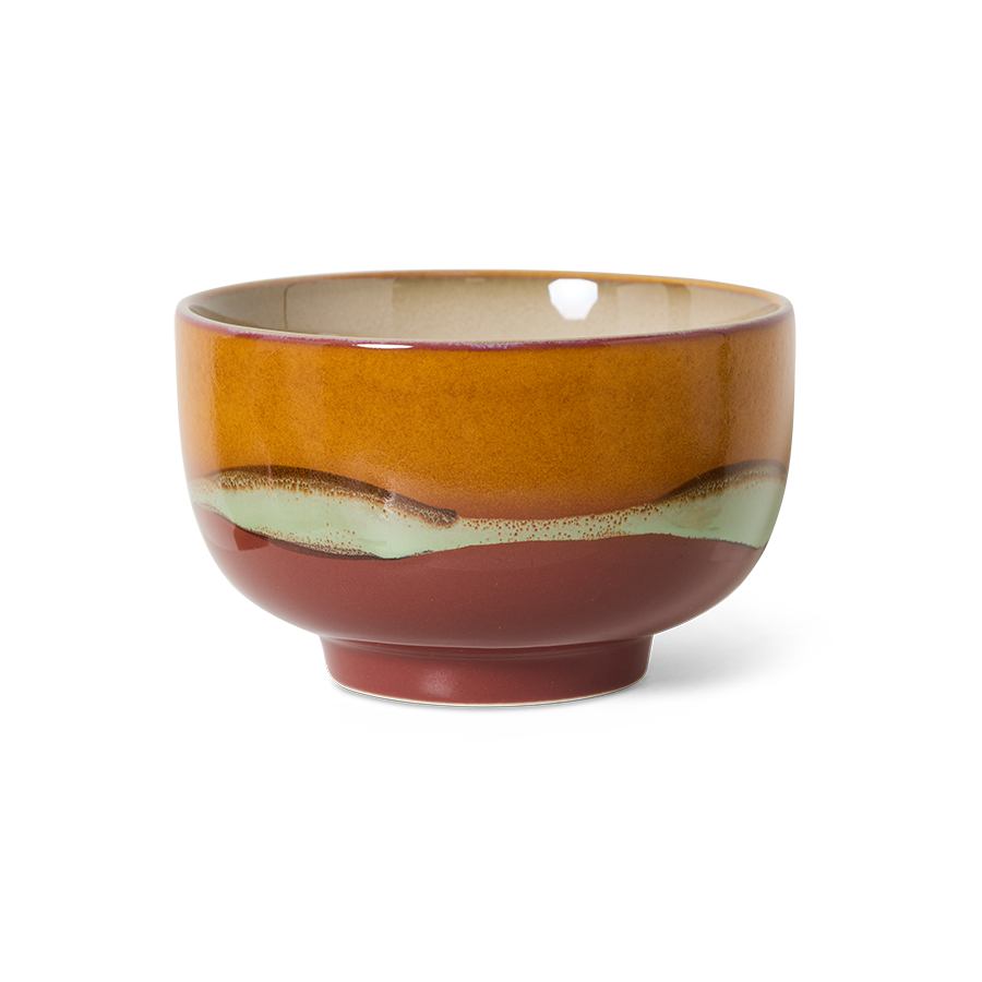 70's keramík súpuskál - clay