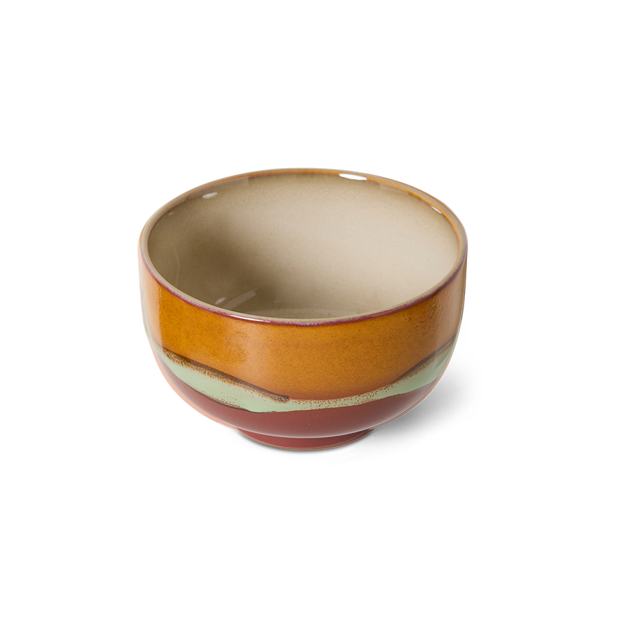 70's keramík súpuskál - clay