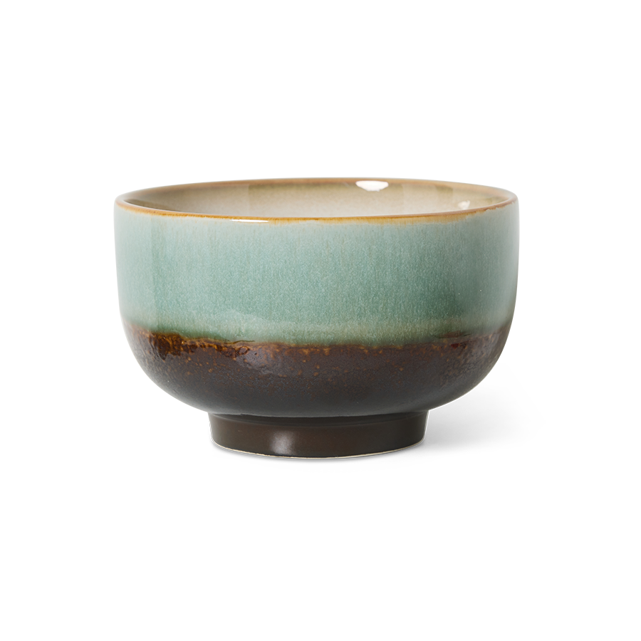 70's keramík súpuskál - depths