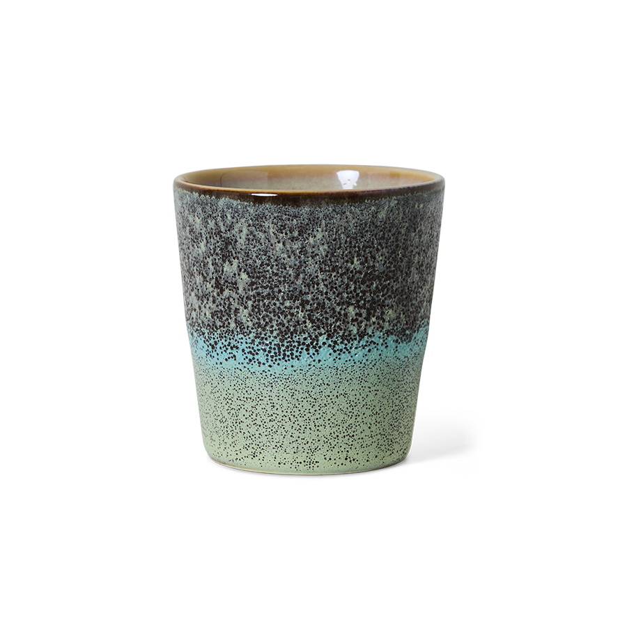 70's keramík bolli - thicket