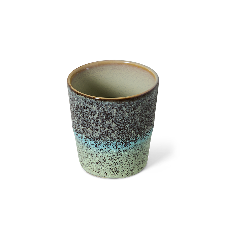 70's keramík bolli - thicket