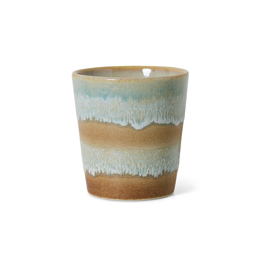 70's keramík bolli - skyline
