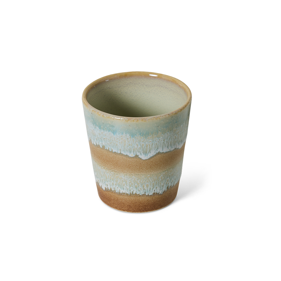 70's keramík bolli - skyline