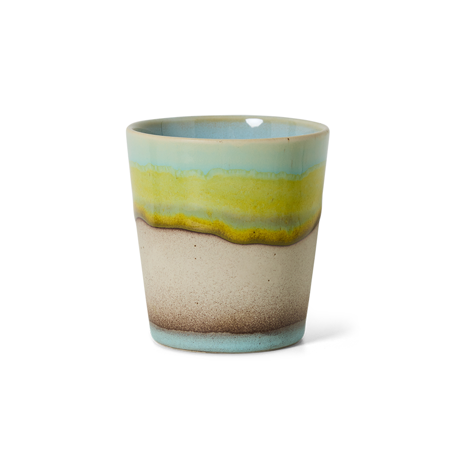 70's keramík bolli - glint