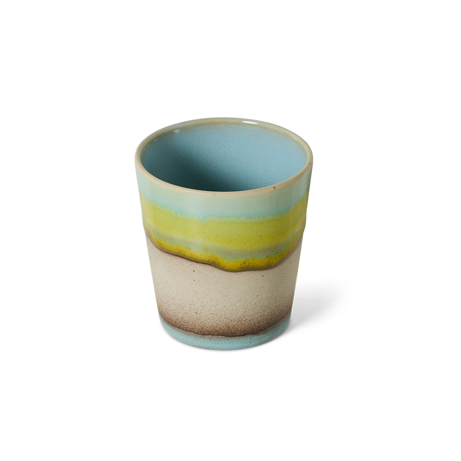 70's keramík bolli - glint