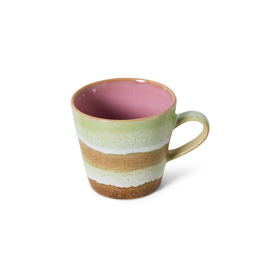 70's keramík americano bolli - umber