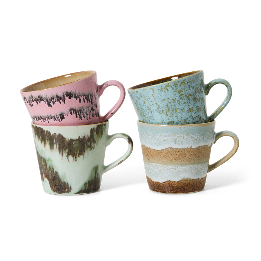 70's bollasett cappuccino dada - 4 stk.