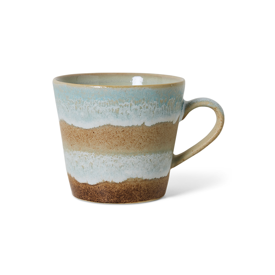 70's keramík cappuccino bolli - skyline