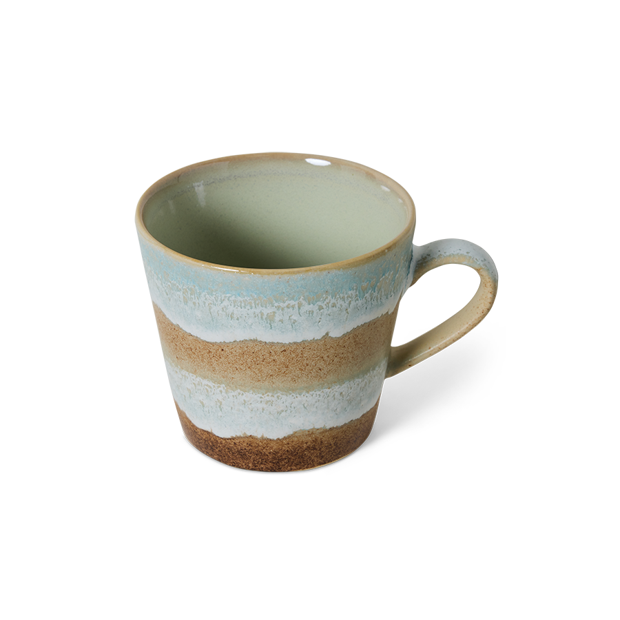 70's keramík cappuccino bolli - skyline