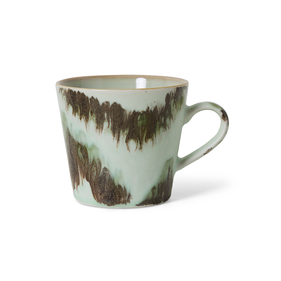 70's keramík cappuccino bolli - tide