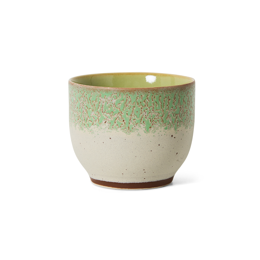 70's keramík bolli - chalk