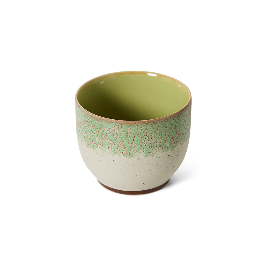 70's keramík bolli - chalk