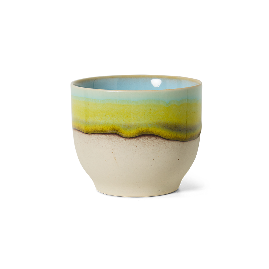 70's keramík bolli - glint
