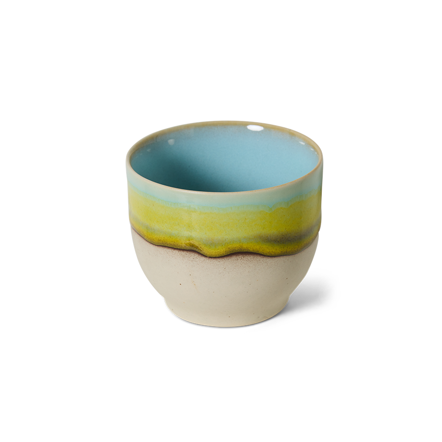 70's keramík bolli - glint