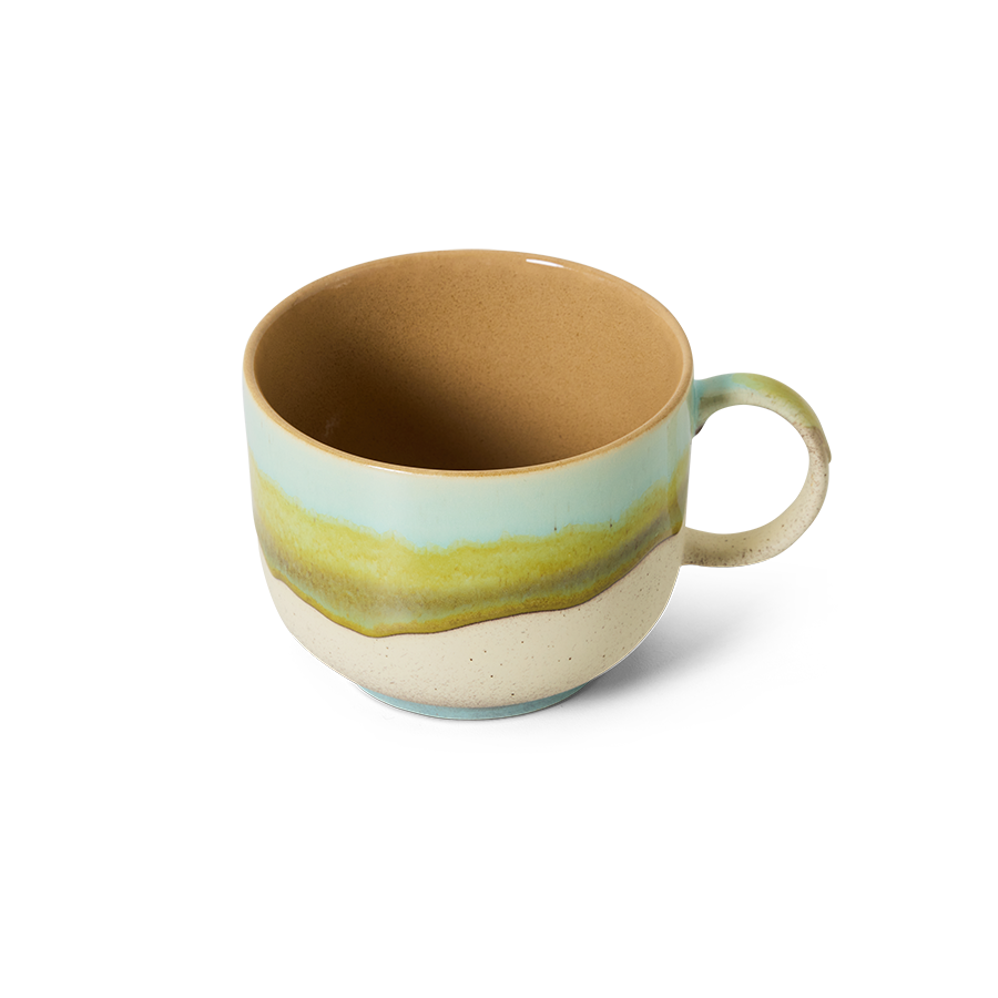 70's keramík tebolli - Glint