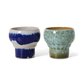 70's keramík lungo bollar 2 stk. - symbolist