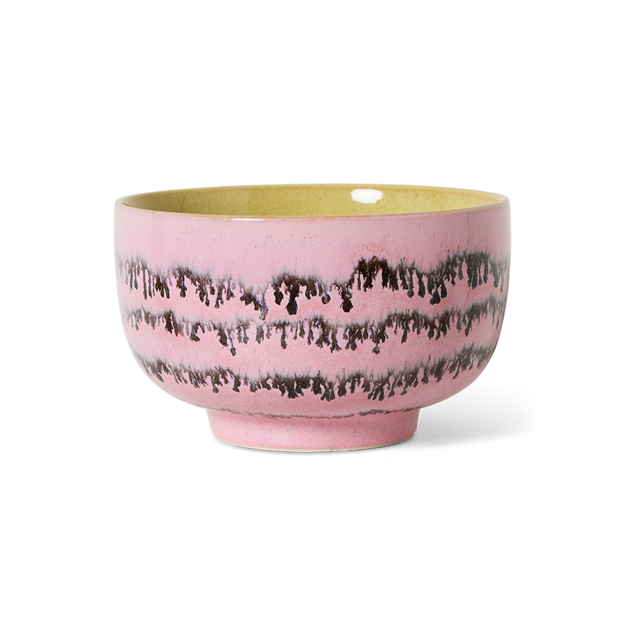 70's keramík súpuskál - bubble