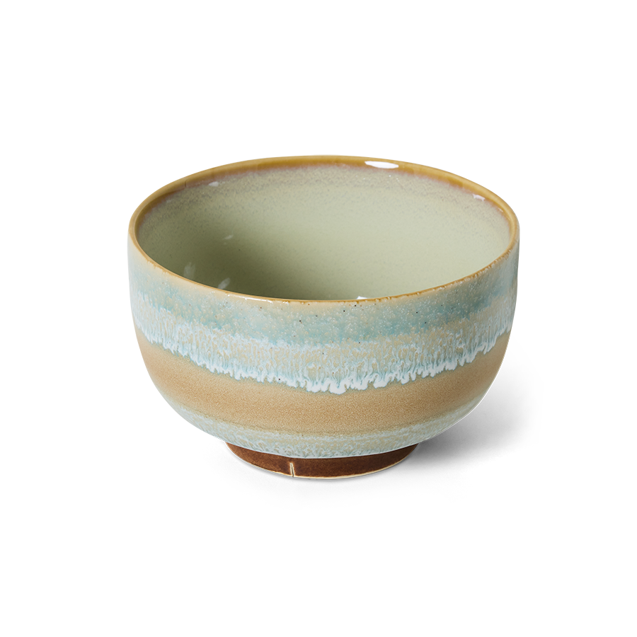 70's keramík súpuskál - skyline