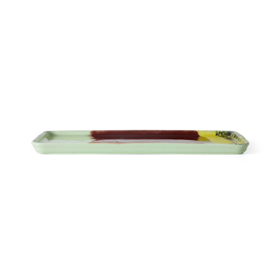 70's keramík bakki - cherry