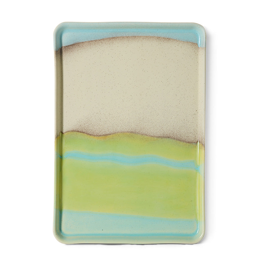 70's keramík bakki - glint
