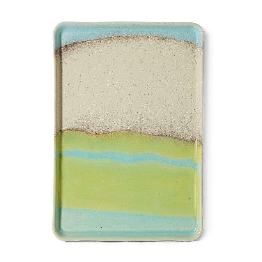 70's keramík bakki - glint