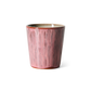 70's keramík bolli - rhubarb