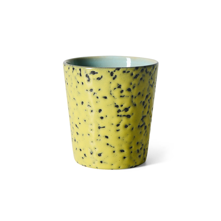 70's keramík bolli - corn