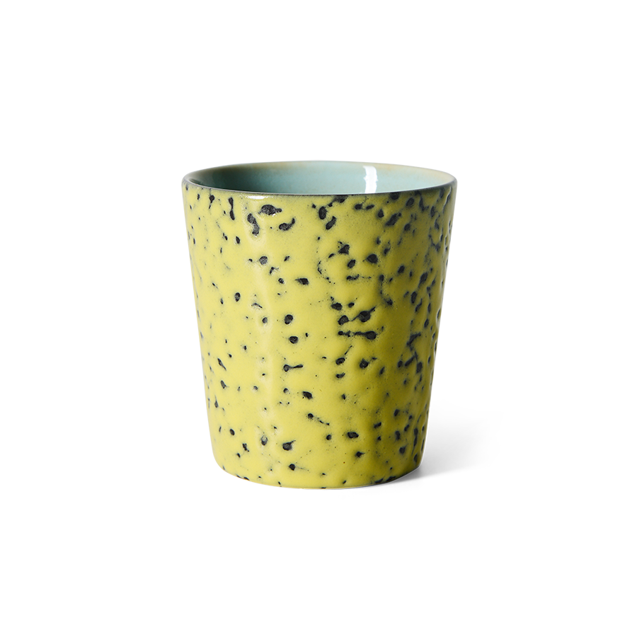 70's keramík bolli - corn