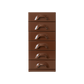 Skúffueining - chocolate/6 skúffur