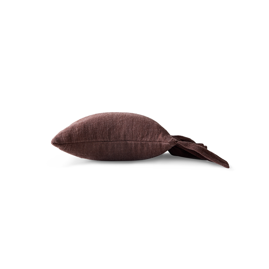 Púði 50x50 cm - ruffle chestnut