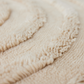 Hringlaga gólfmotta - cream