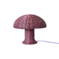 Lampi rattan mushroom - burgundy