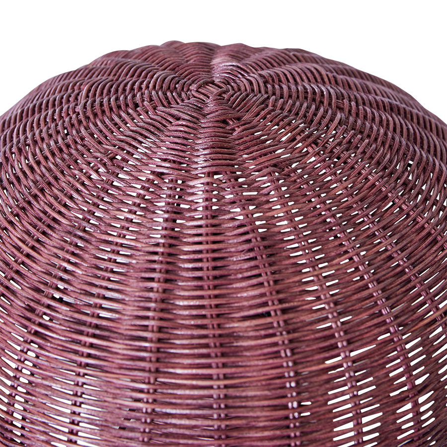 Lampi rattan mushroom - burgundy