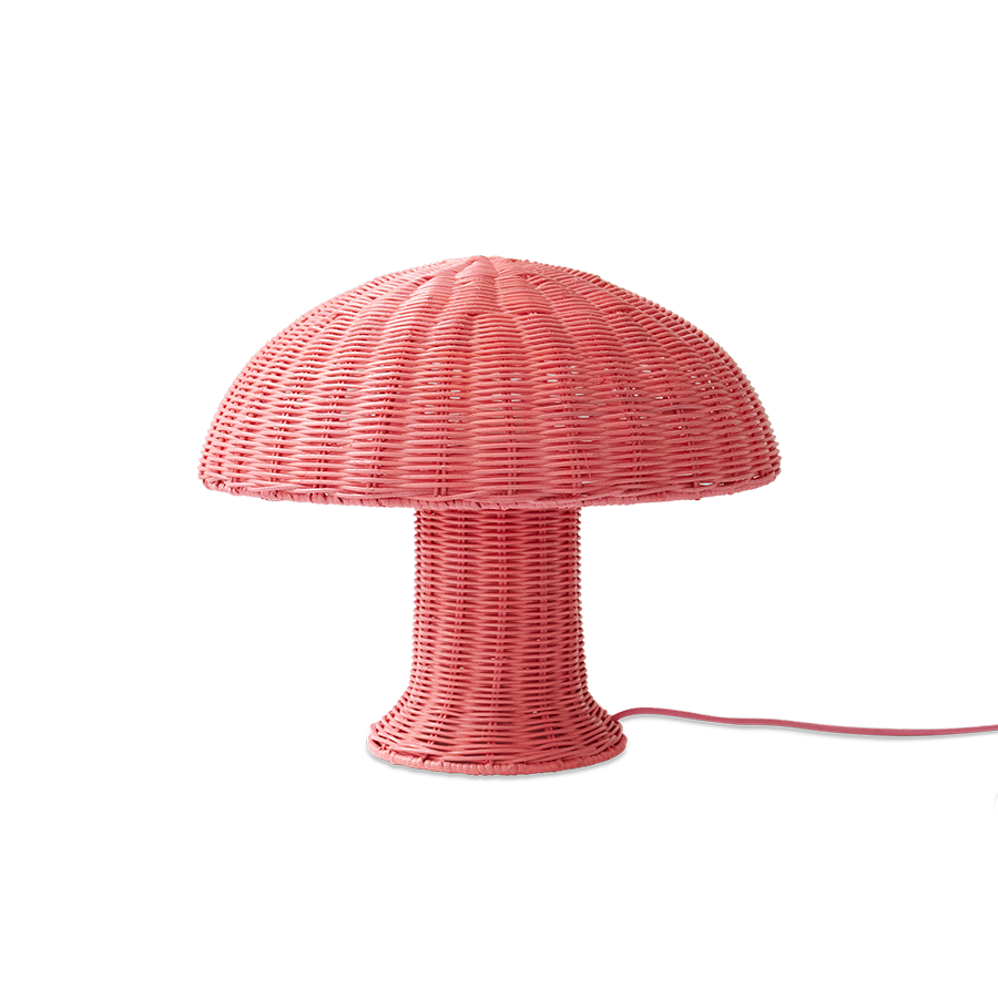 Lampi rattan mushroom - blush