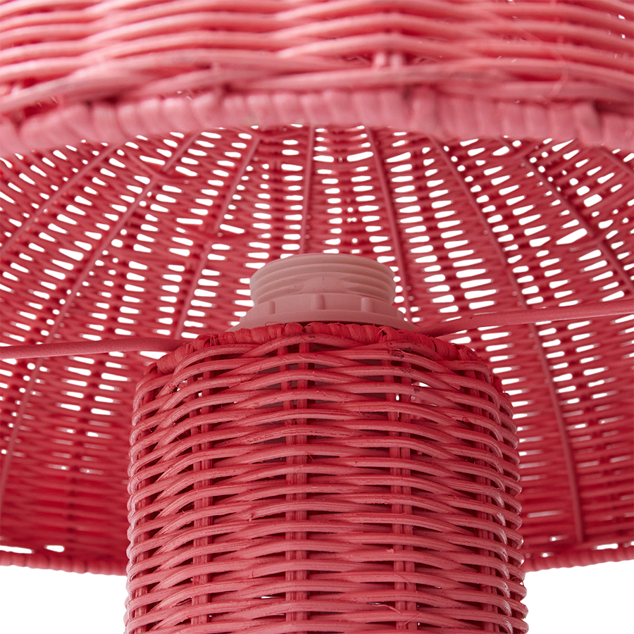 Lampi rattan mushroom - blush