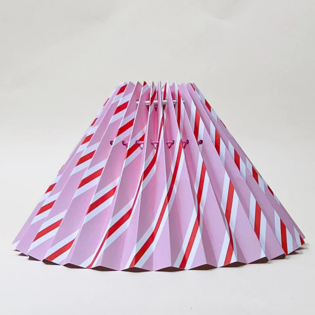 Lampaskermur - pink/stripes