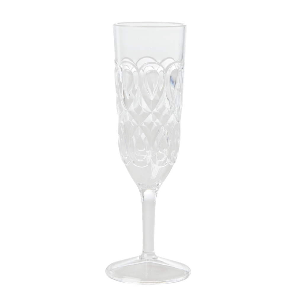 Kampavínsglas akrýl - clear