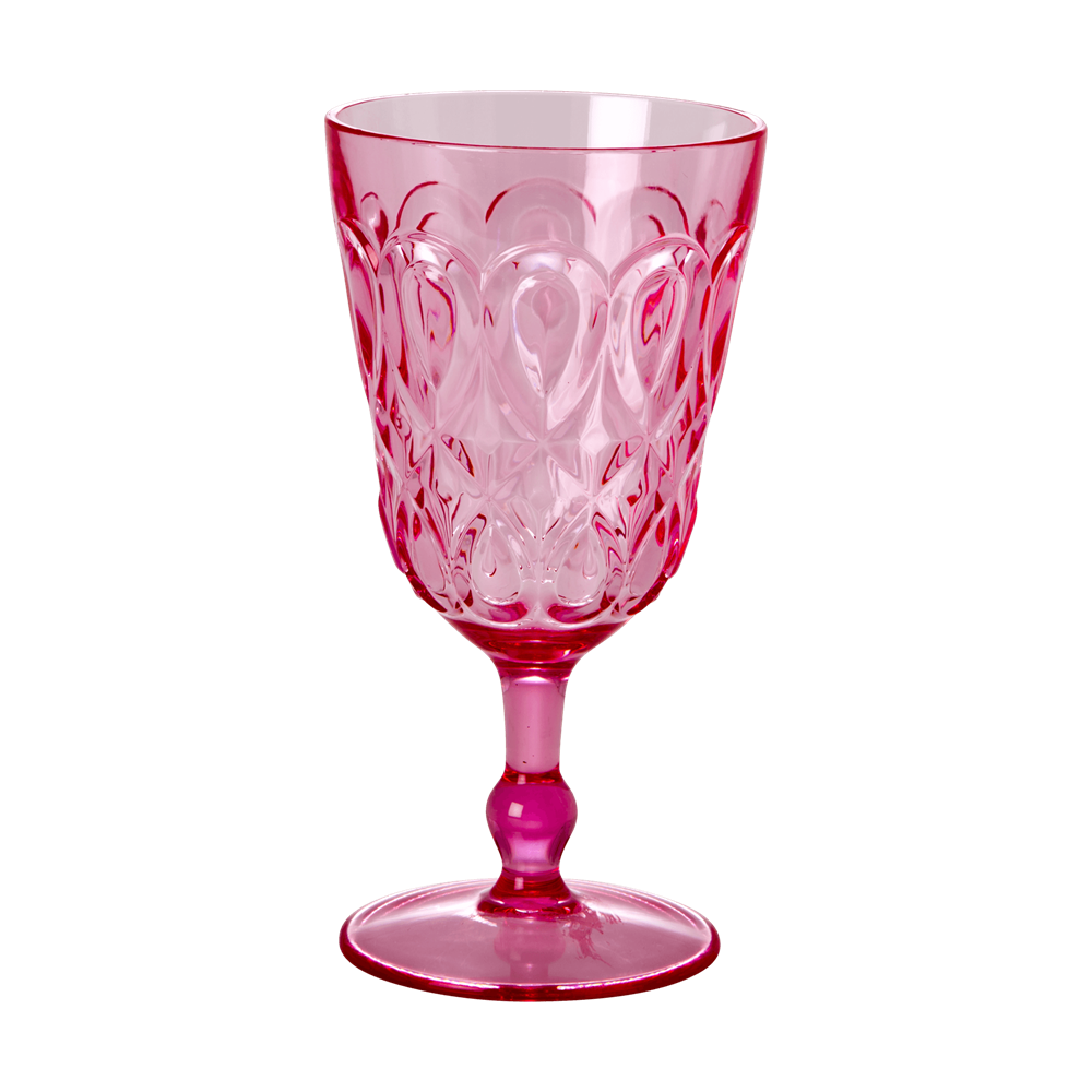 Vínglas akrýl - pink
