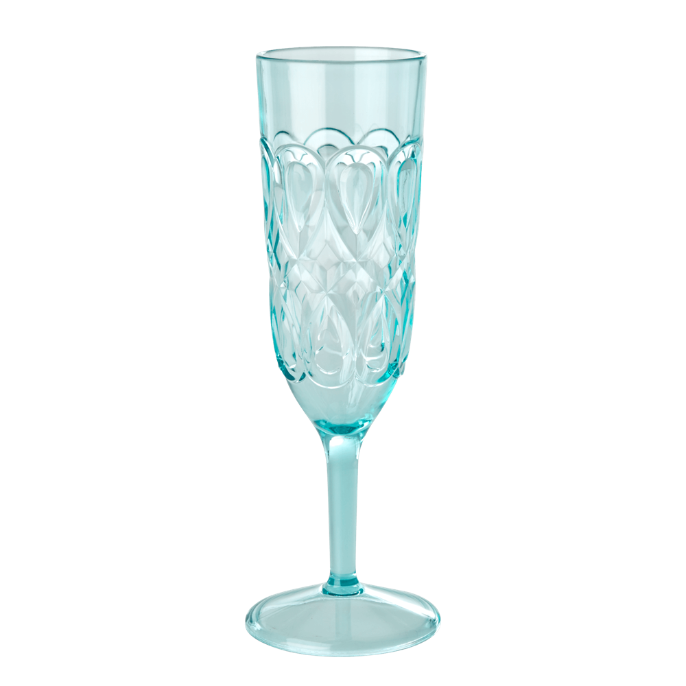 Kampavínsglas akrýl - mint