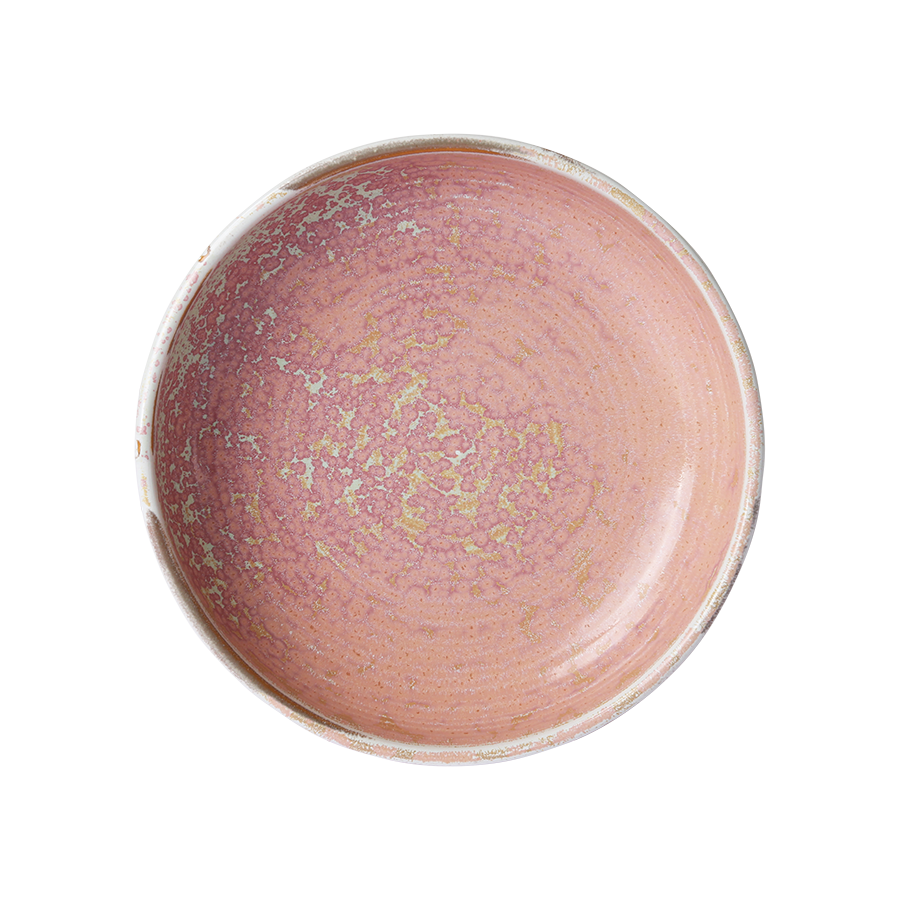 Chef ceramics djúpur diskur L - rustic pink