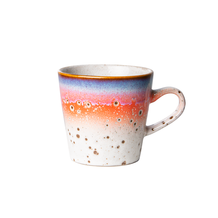 70's keramík americano bolli - asteroids