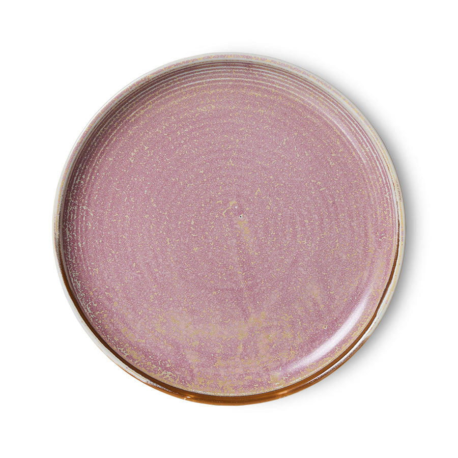 Chef ceramics hliðardiskur - rustic pink
