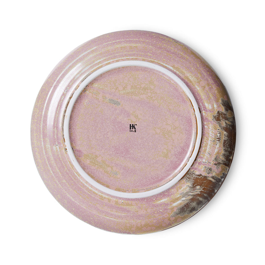 Chef ceramics hliðardiskur - rustic pink